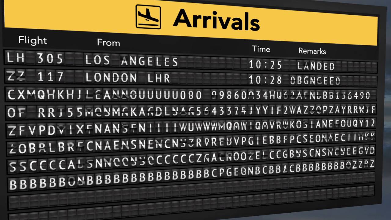 After effects airport departure board template download free for windows 10